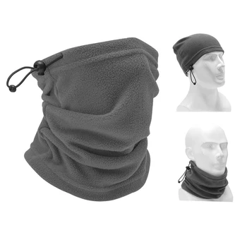 Многофункциональный шарф и шляпа, товары для активного отдыха, сохраняющий тепло Зимний шарф из флиса, принадлежности для верховой езды, теплая маска