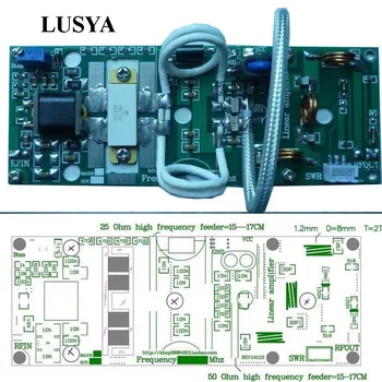 Lusya 100 Вт FM УКВ 80 МГц-170 МГц Радиочастотный Усилитель мощности Плата Усилителя DIY НАБОРЫ Для Радиолюбителей C4-001
