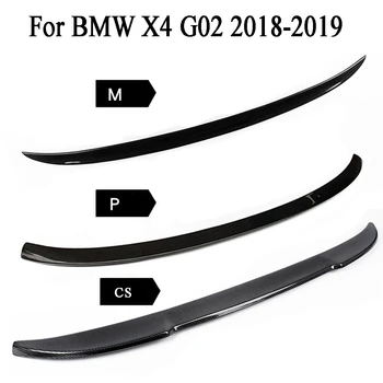 Автомобильное Заднее крыло из углеродного волокна, Крышка багажника, спойлер, крыло для BMW X4 G02 2018-2019