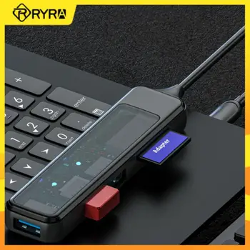 RYRA Type C Концентратор USB 3.0 Мультиразветвитель Адаптер Со Слотом для чтения TF SD Многофункциональная док-станция для MacBook Pro Air