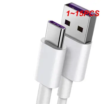 1 ~ 15 шт. USB Type C USB кабель для зарядки, передачи данных, кабель зарядного устройства, провод, шнур для телефона Android, планшетов Huawei OPPO, 1 м