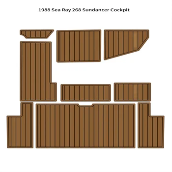 1988 Sea Ray 268 Sundancer Коврик для кокпита Лодка EVA Пенопласт Из Искусственного Тика Палубный Коврик