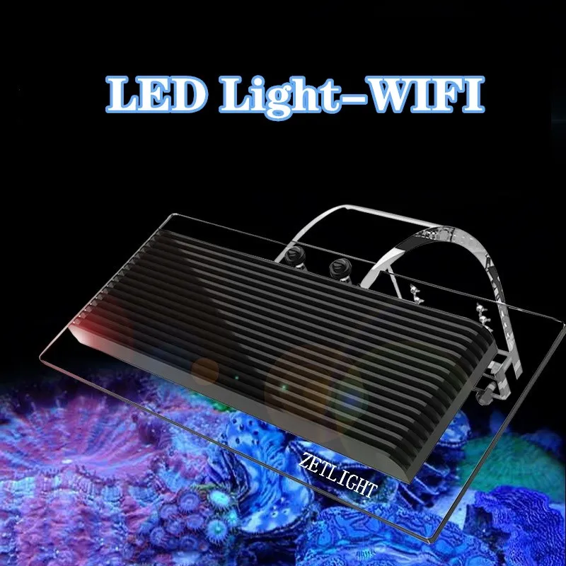 Zetlight ZA1201 WiFi Аквариум со светодиодной подсветкой Восход Закат Кораллы Растут в соленой воде Освещение для морских рифовых рыб Nano Tank acquario